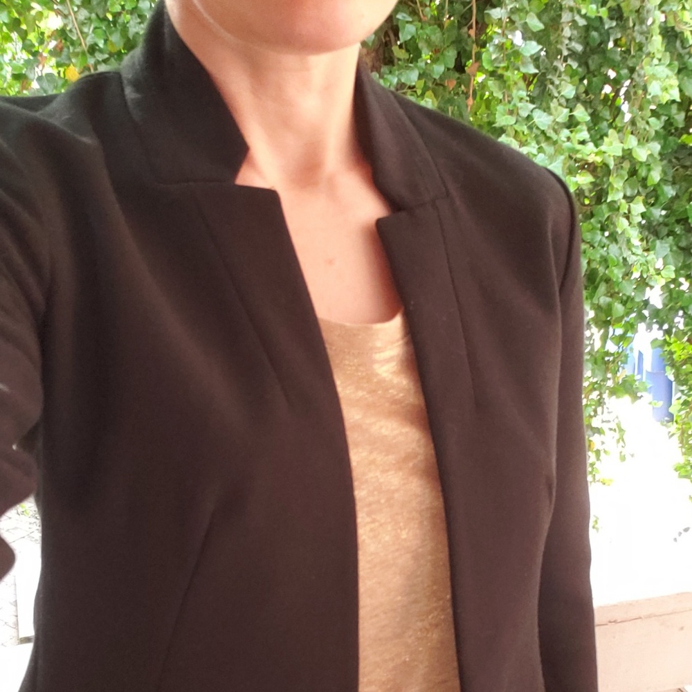 NWT LOFT gold linen tank top